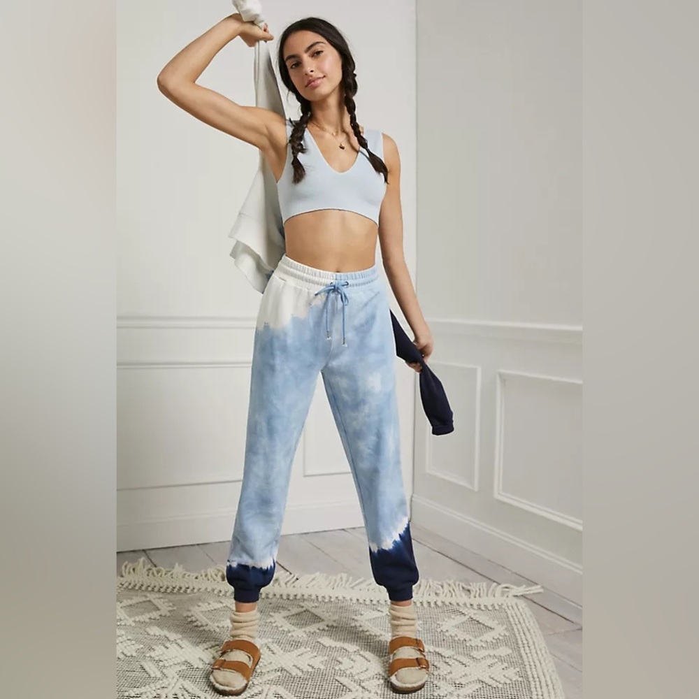 L*SPACE Blue Tie Dye Sweatpants Joggers
